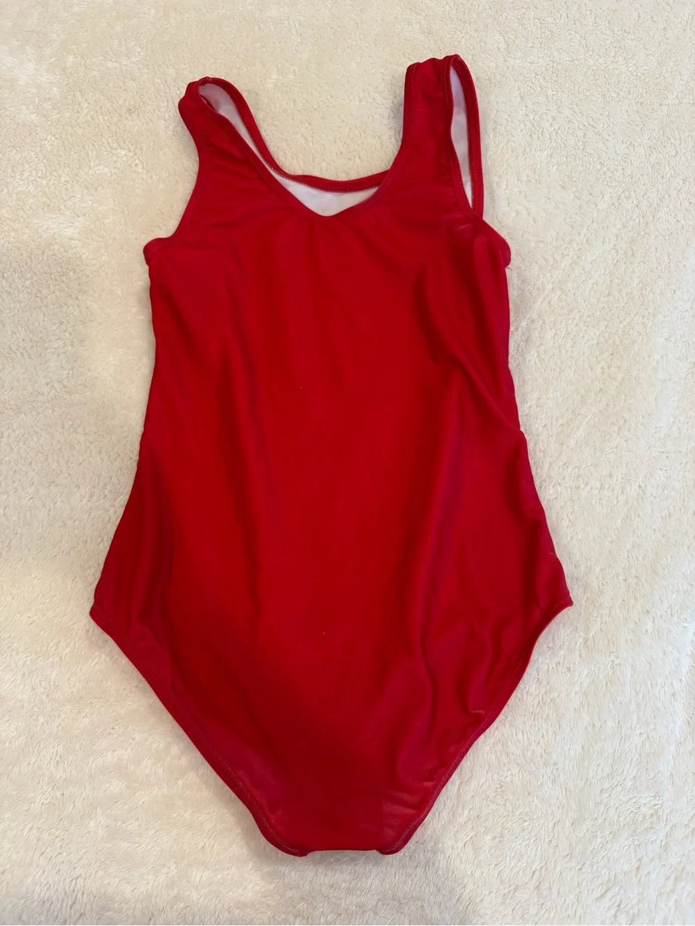Girls Red 'Texas' One-Piece Swimsuit